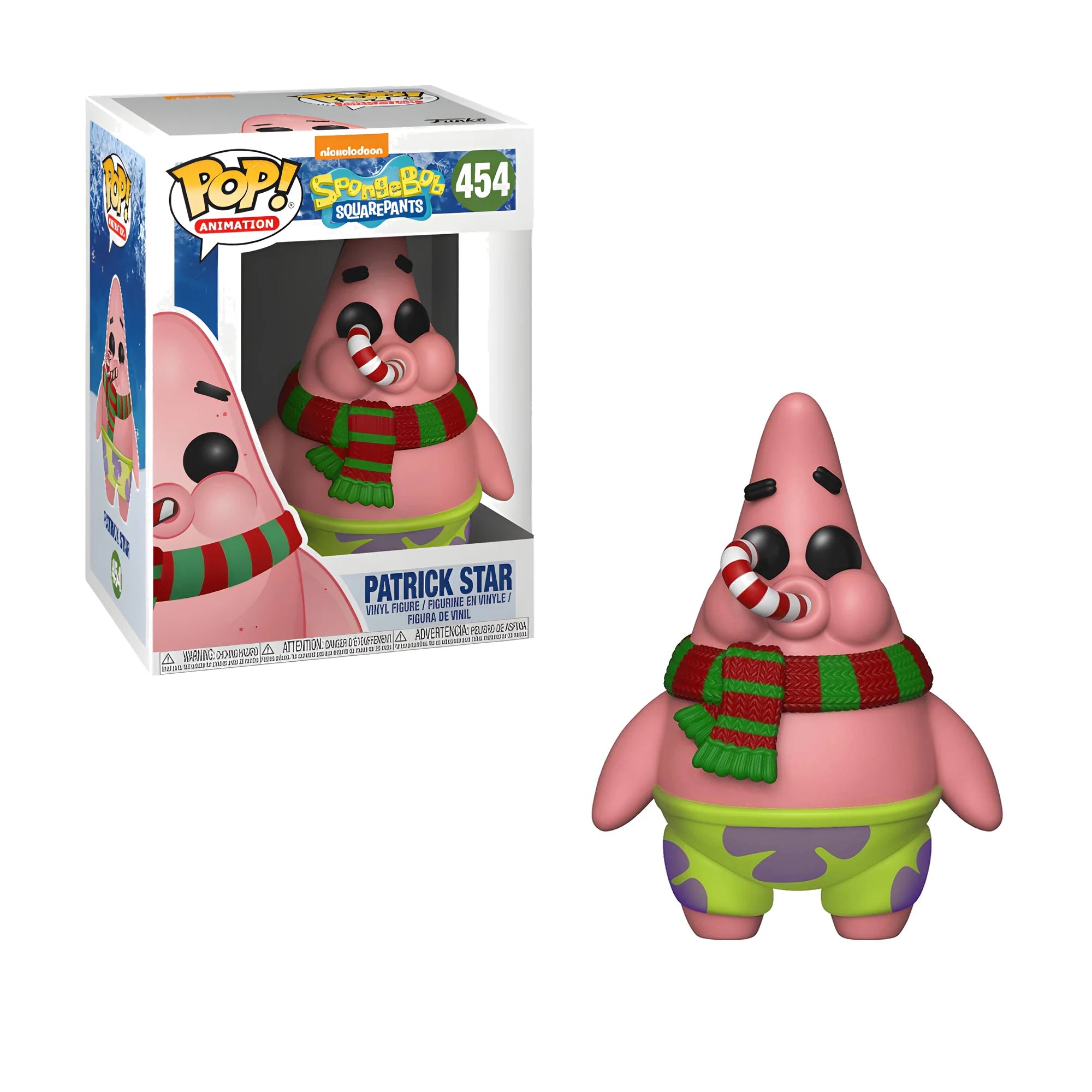 Funko Pop Nickelodeon Bob Esponja Patricio Candy Cane #454