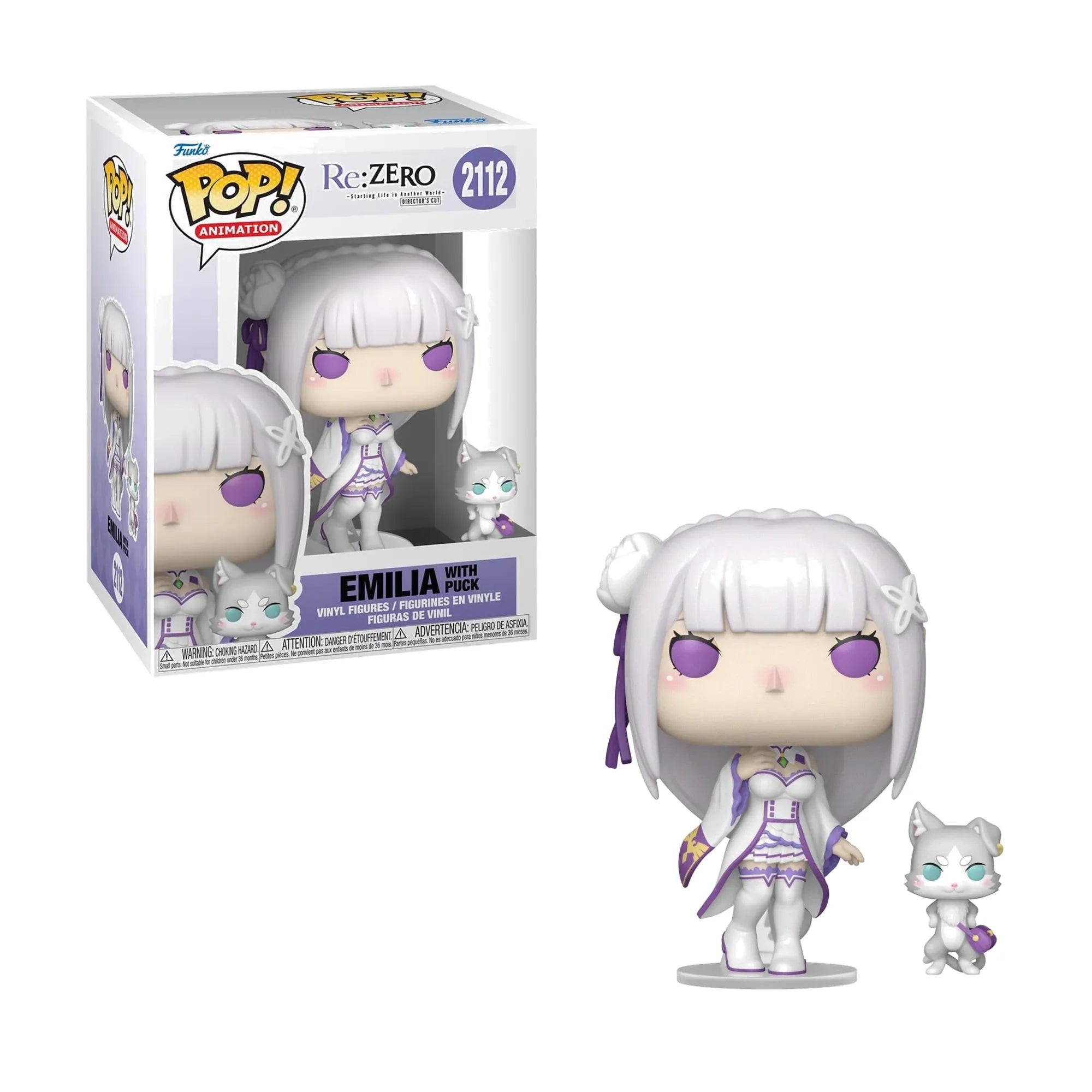 Funko Pop Re Zero Emilia with Puck #2112