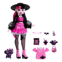 Muñeca Monster High Draculaura Original - Con accesorios: mochila, libro de hechizos, Bento Box y más - Doll collectible figure
