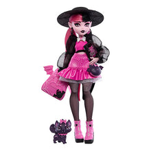 Muñeca Monster High Draculaura - Out of the box doll with Count Fabulous and accessories - Figura coleccionable original
