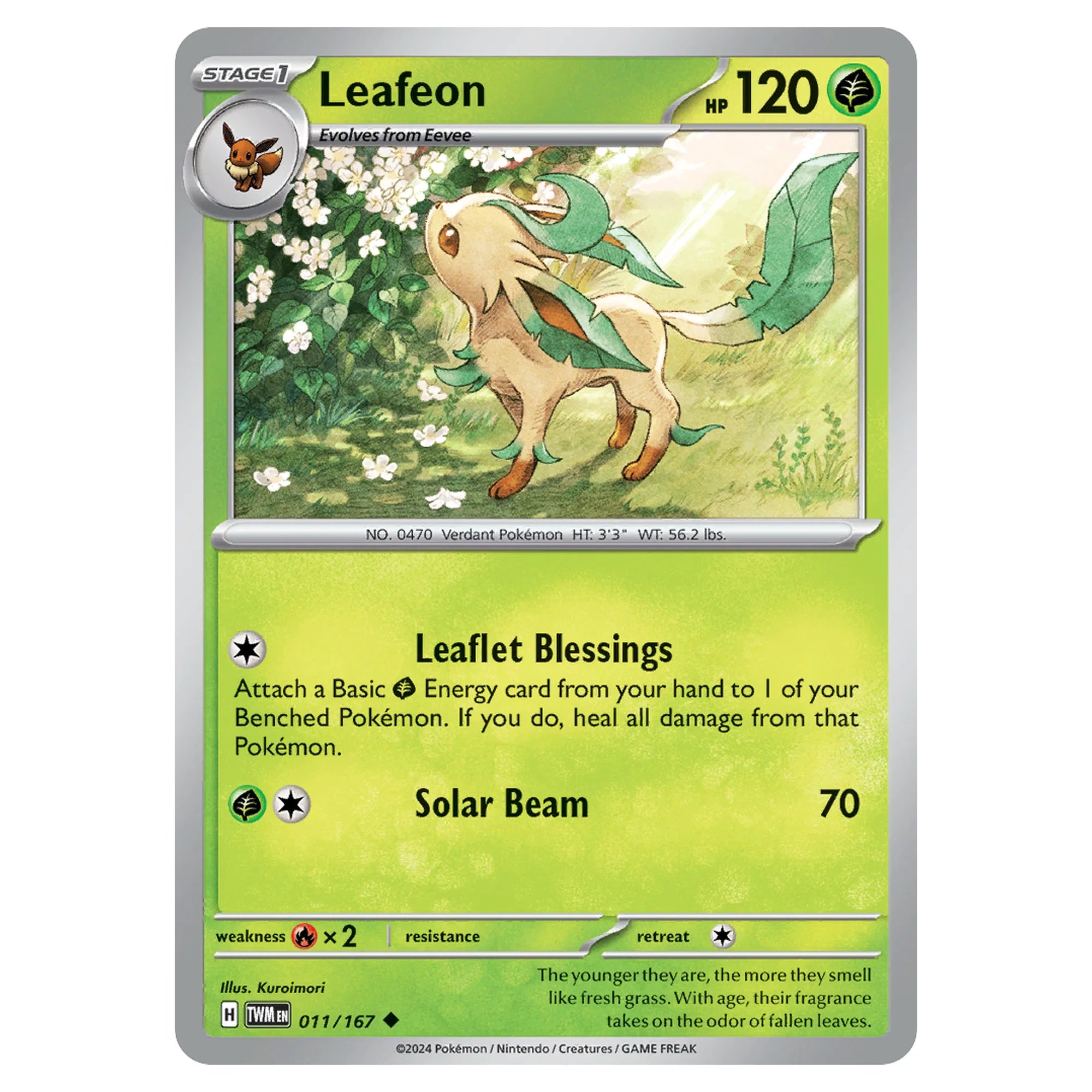 pokemon-tcg-leafeon-011-167-ingles-hakoo-box-carta-frente.webp