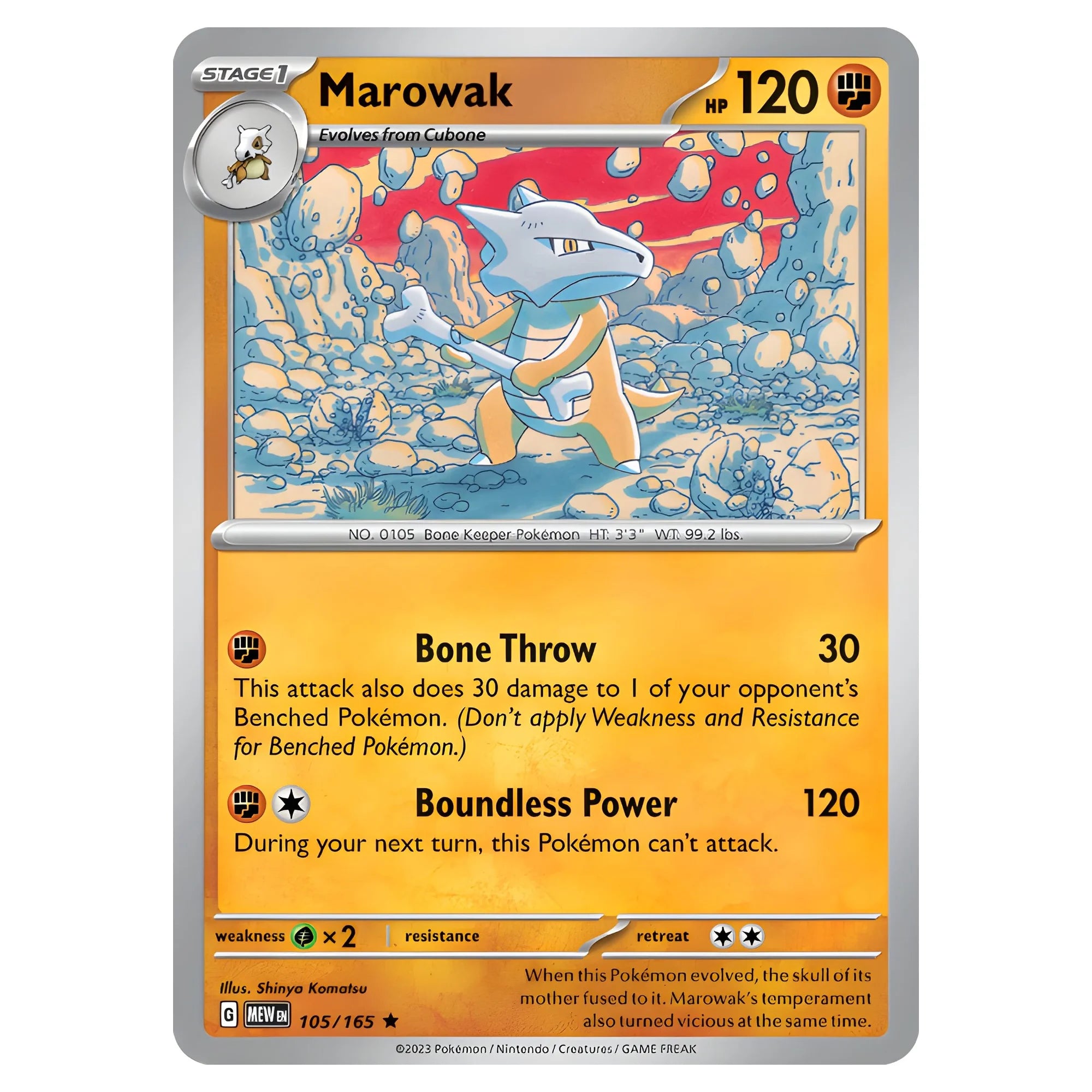 pokemon-tcg-marowak-105-165-ingles-hakoo-box-carta-frente.webp
